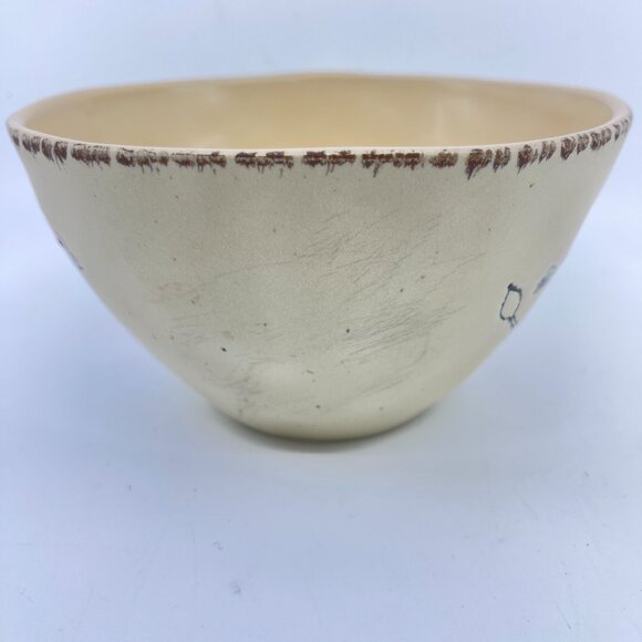 in homestylez cream bird pattern ceramic serving bowl - Picture 2 of 6